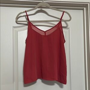 Classic and contemporary coral satin Women's cami Top